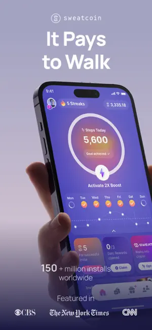 Sweatcoin Walking Step Counter app
